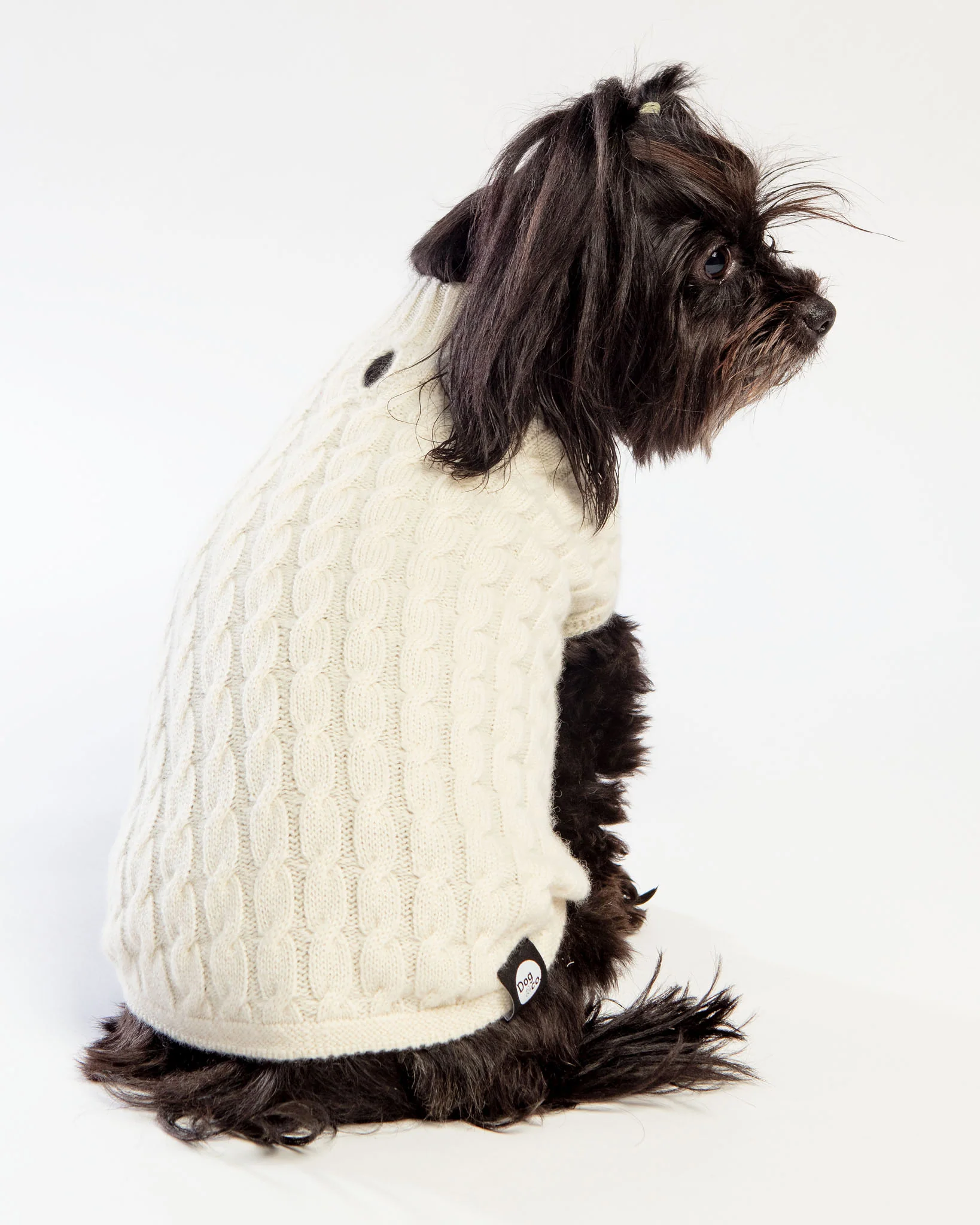 The Uptown Cable Knit Sweater in Natural Cashmere (Made in NYC) (FINAL SALE) - Image 5