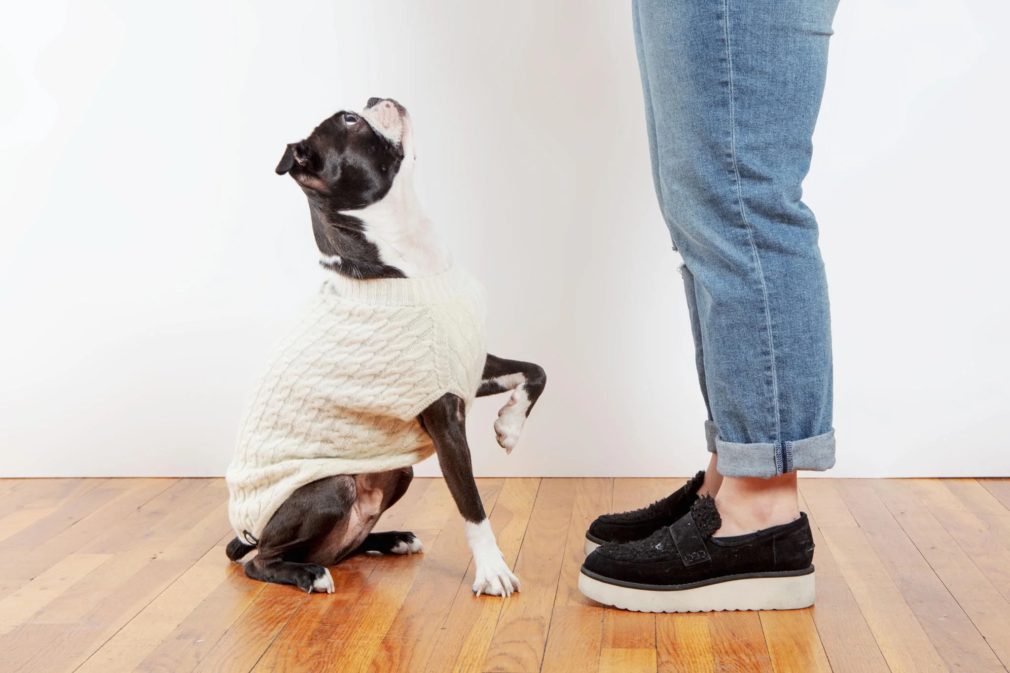 The Uptown Cable Knit Sweater in Natural Cashmere (Made in NYC) (FINAL SALE) - Image 6