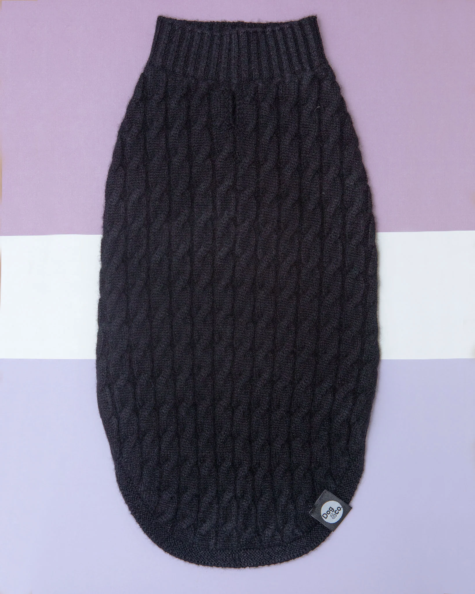 The Uptown Cable Knit Sweater in Black Cashmere (Made in NYC) - Image 4