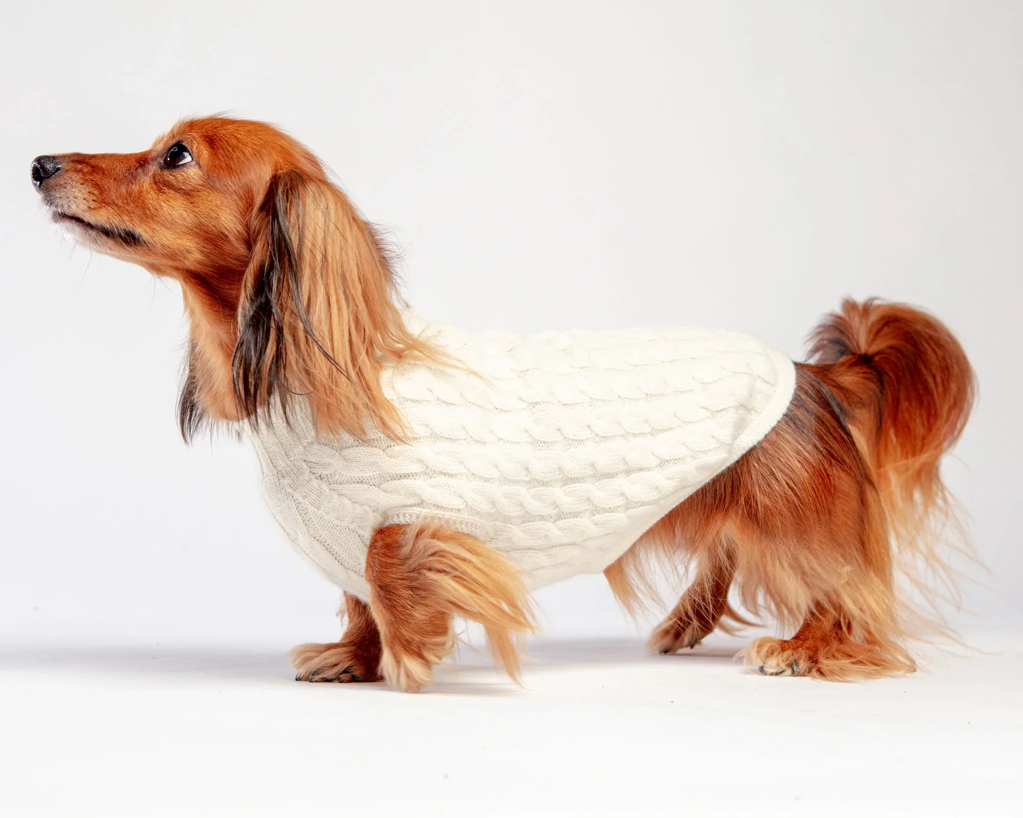 The Uptown Cable Knit Sweater in Natural Merino Wool (Made in NYC) - Image 3