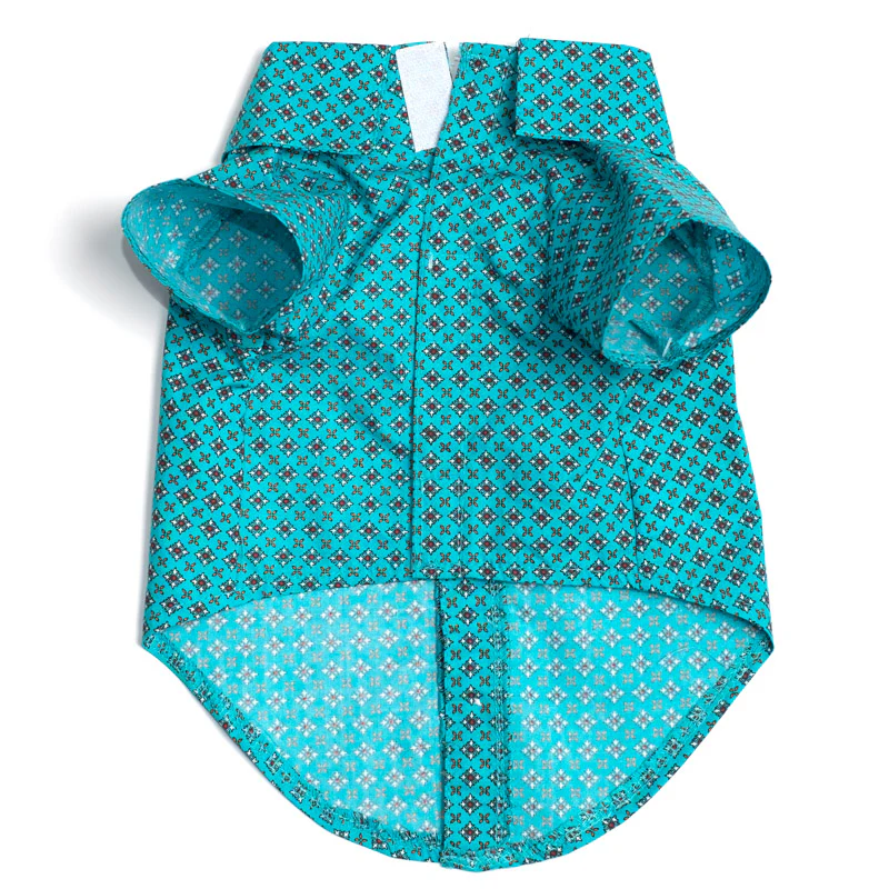 THE WORTHY DOG | Foulard Shirt in Turquoise - Image 2