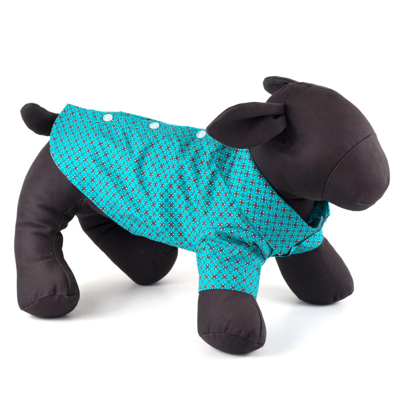 THE WORTHY DOG | Foulard Shirt in Turquoise - Image 3