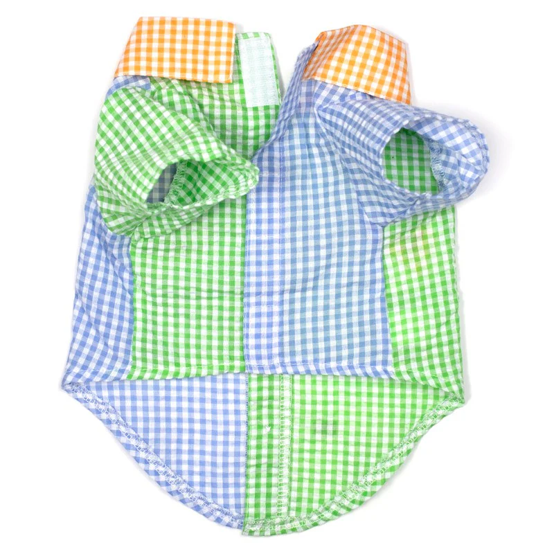 Gingham Colorblock Shirt (Drop-Ship) - Image 2