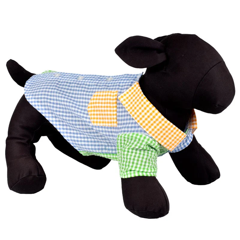 Gingham Colorblock Shirt (Drop-Ship) - Image 3