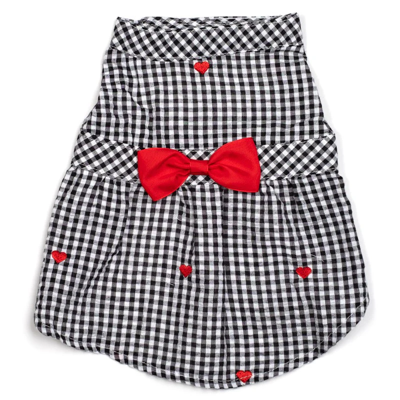 THE WORTHY DOG | Gingham Hearts Dress