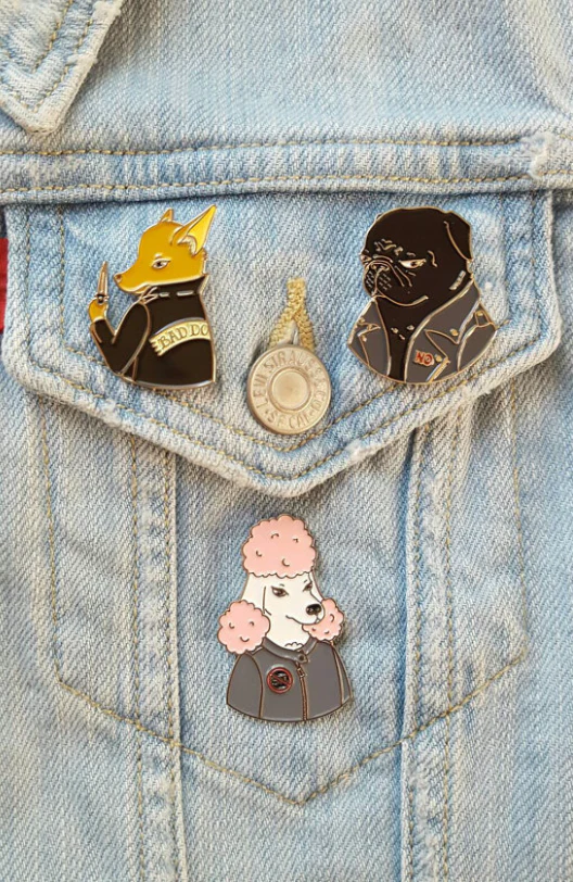 THESE THINGS | Bad Biter Gang Mean Puggin Enamel Pin - Image 2