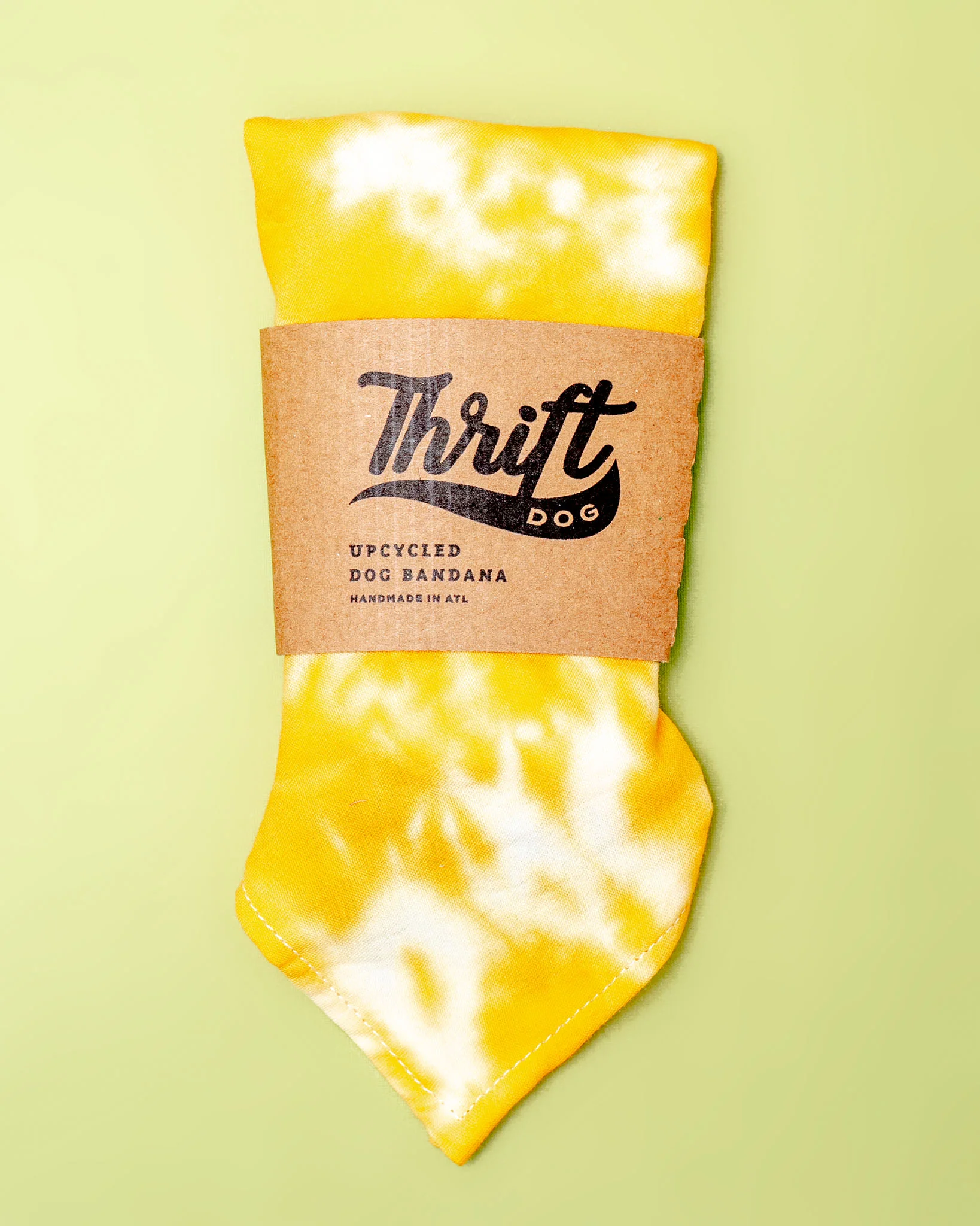 Tie-Dye Dog Bandana in Sunshine (Made in the USA) (FINAL SALE)