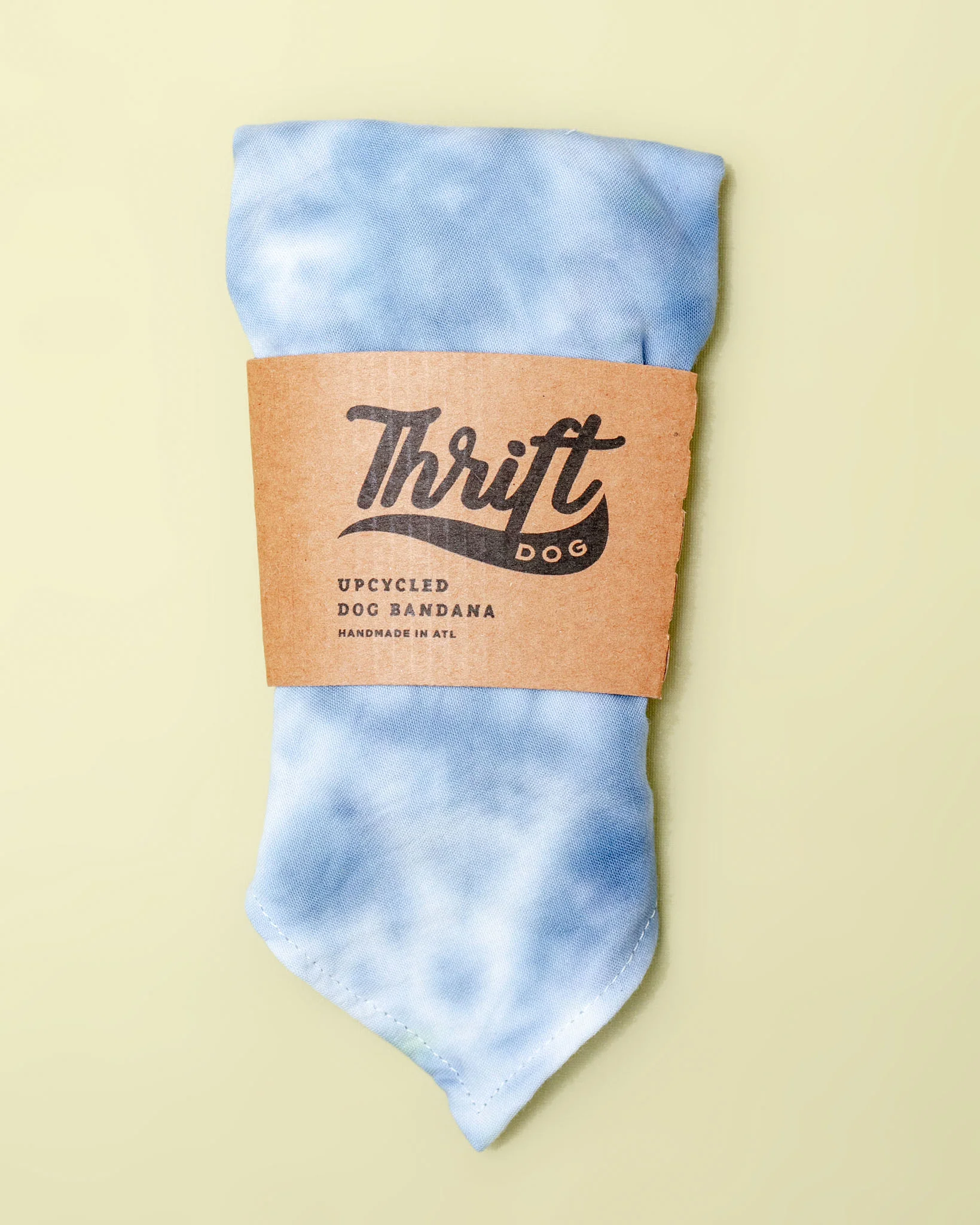 Tie-Dye Dog Bandana in Indigo (Made in the USA)