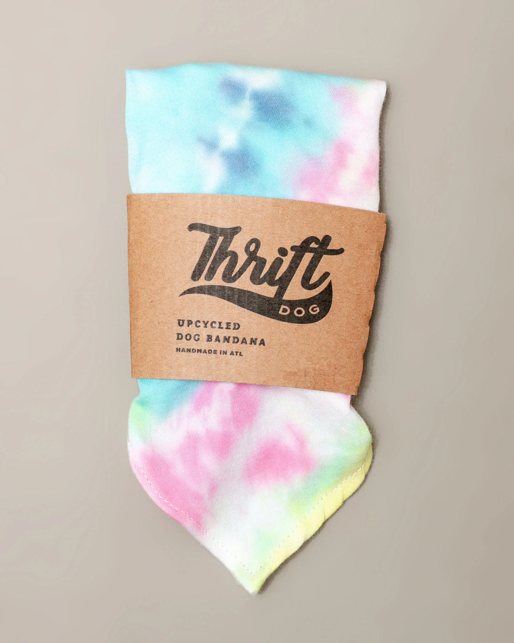 Tie-Dye Dog Bandana in Snow Cone (Made in the USA) (FINAL SALE)