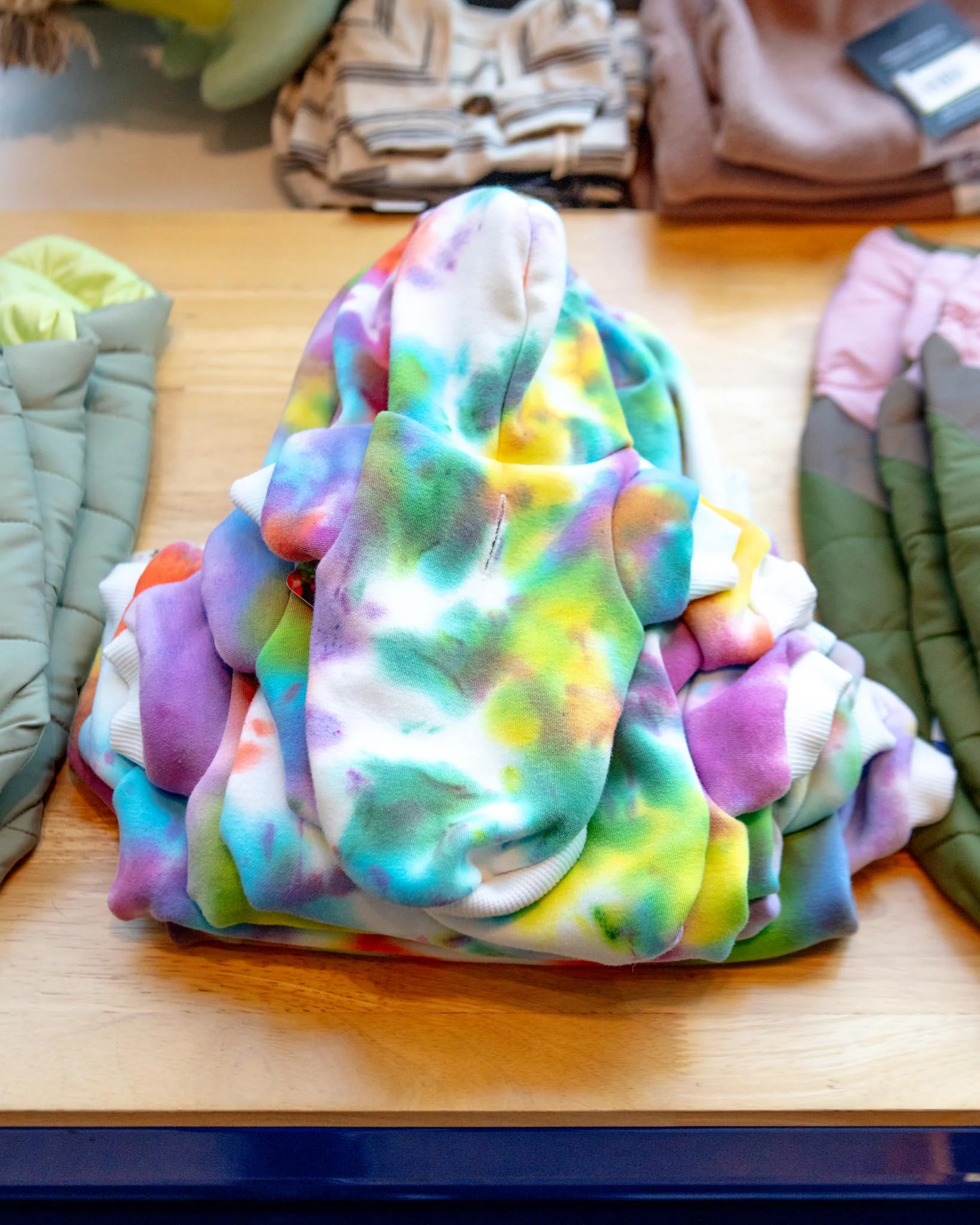 Tie Dye Dog Hoodie in Pastel Rainbow (FINAL SALE) - Image 4