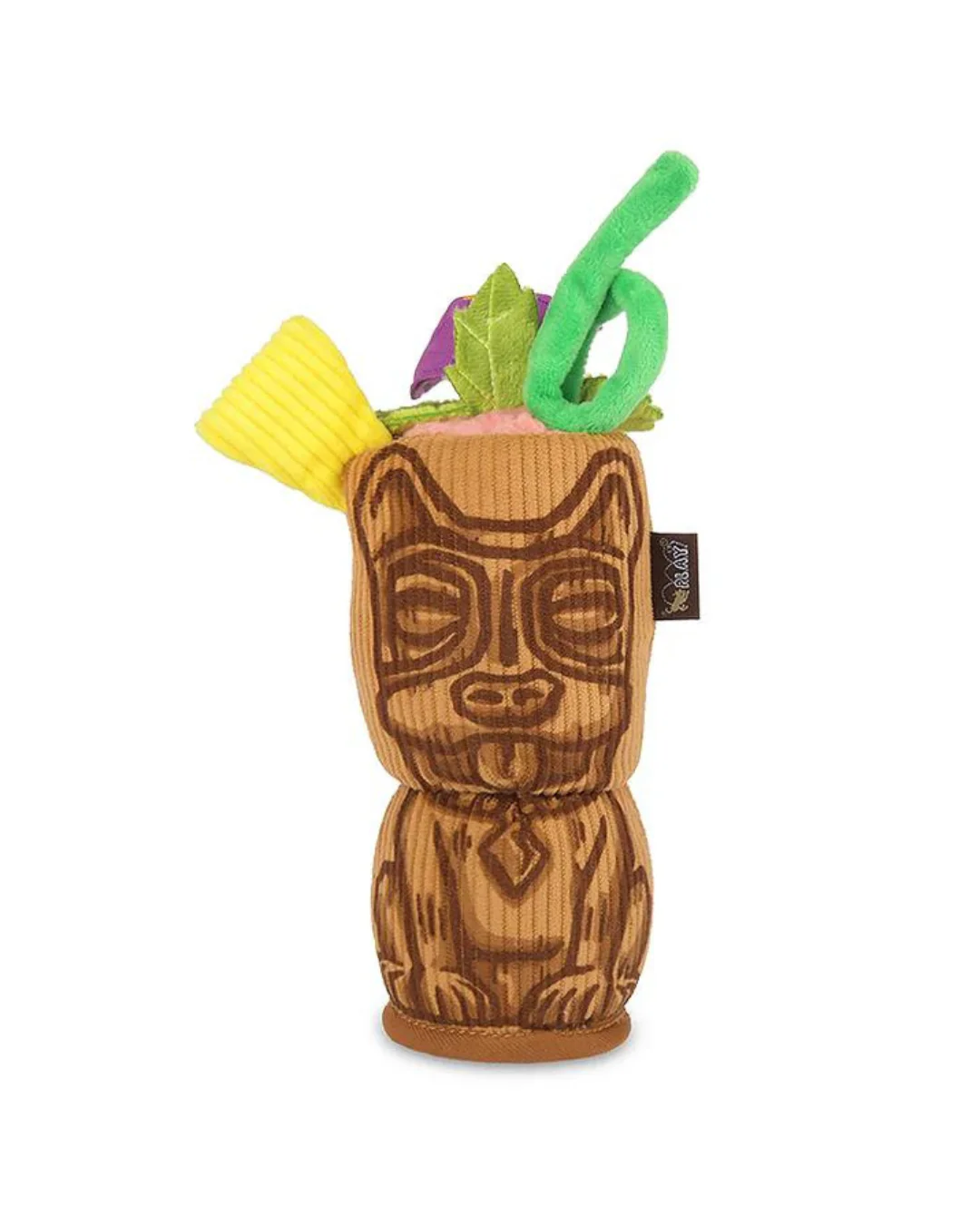 Tiki Time Squeaky Plush Dog Toy - Image 3