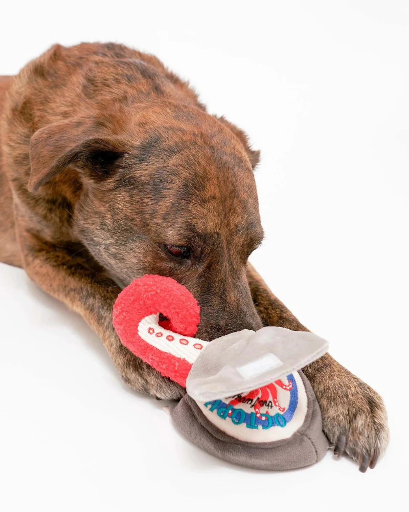Tinned Octopus Nosework Dog Toy (FINAL SALE) - Image 5
