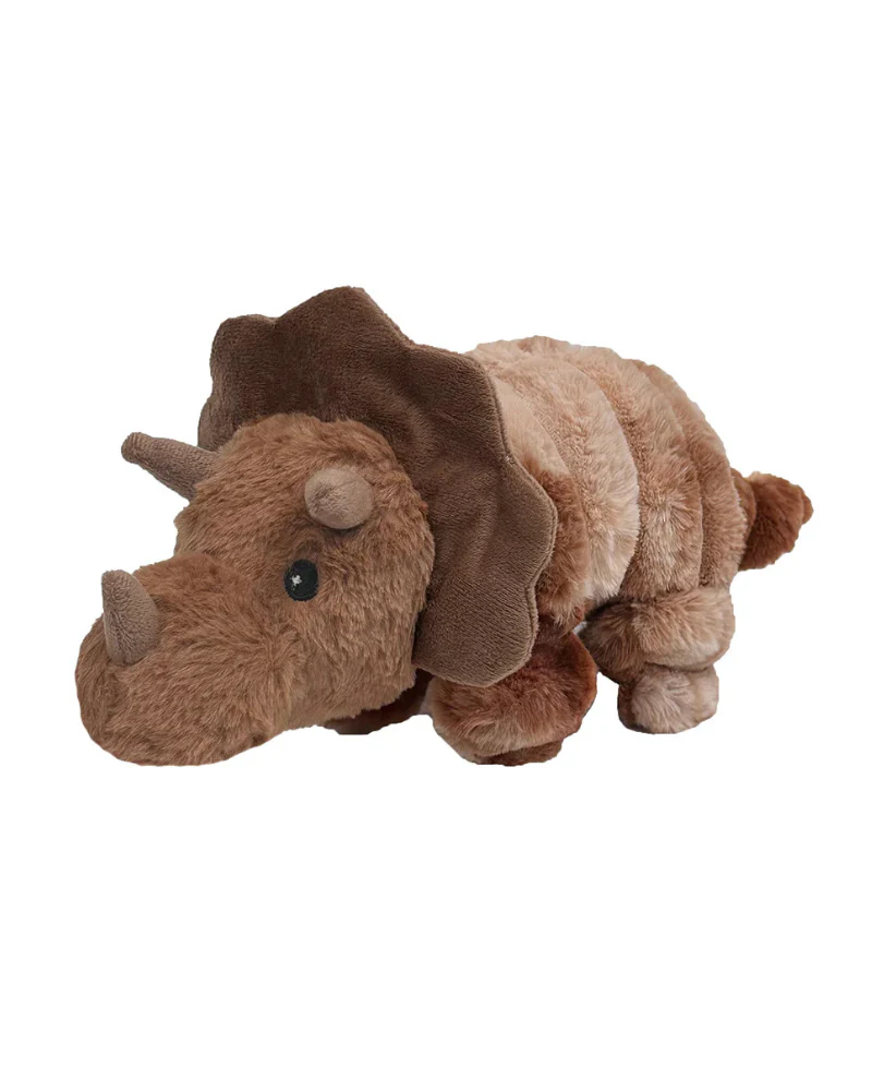 Tony Triceratops Squeaky Plush Dog Toy