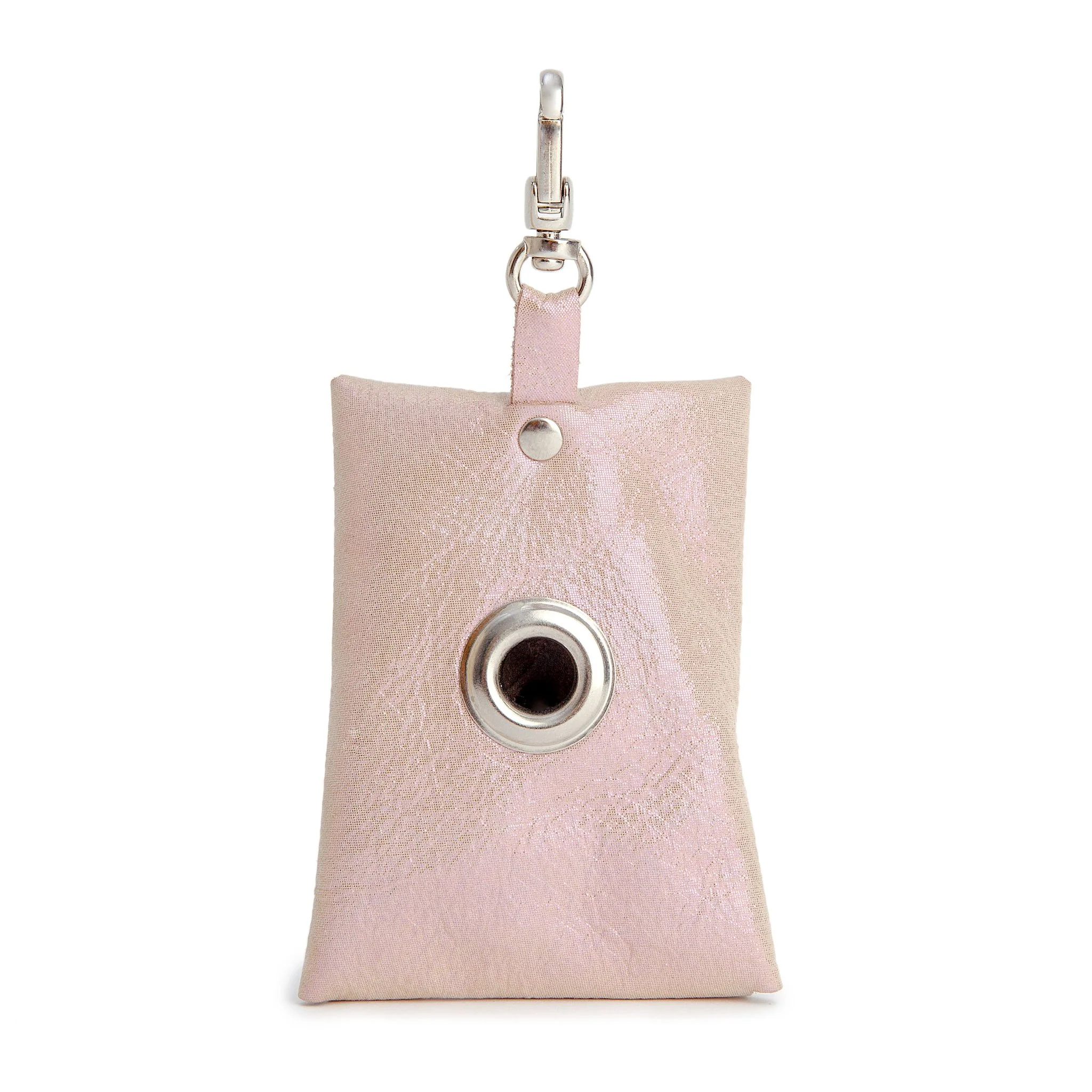 TRACEY TANNER | Luxe Leather Leash Bag in Soft Pink Shimmer - Image 2
