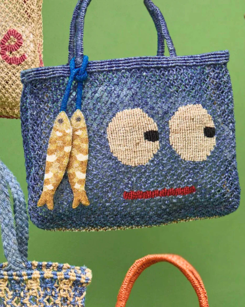 Tracy Big Eyes Jute Bag - Image 2