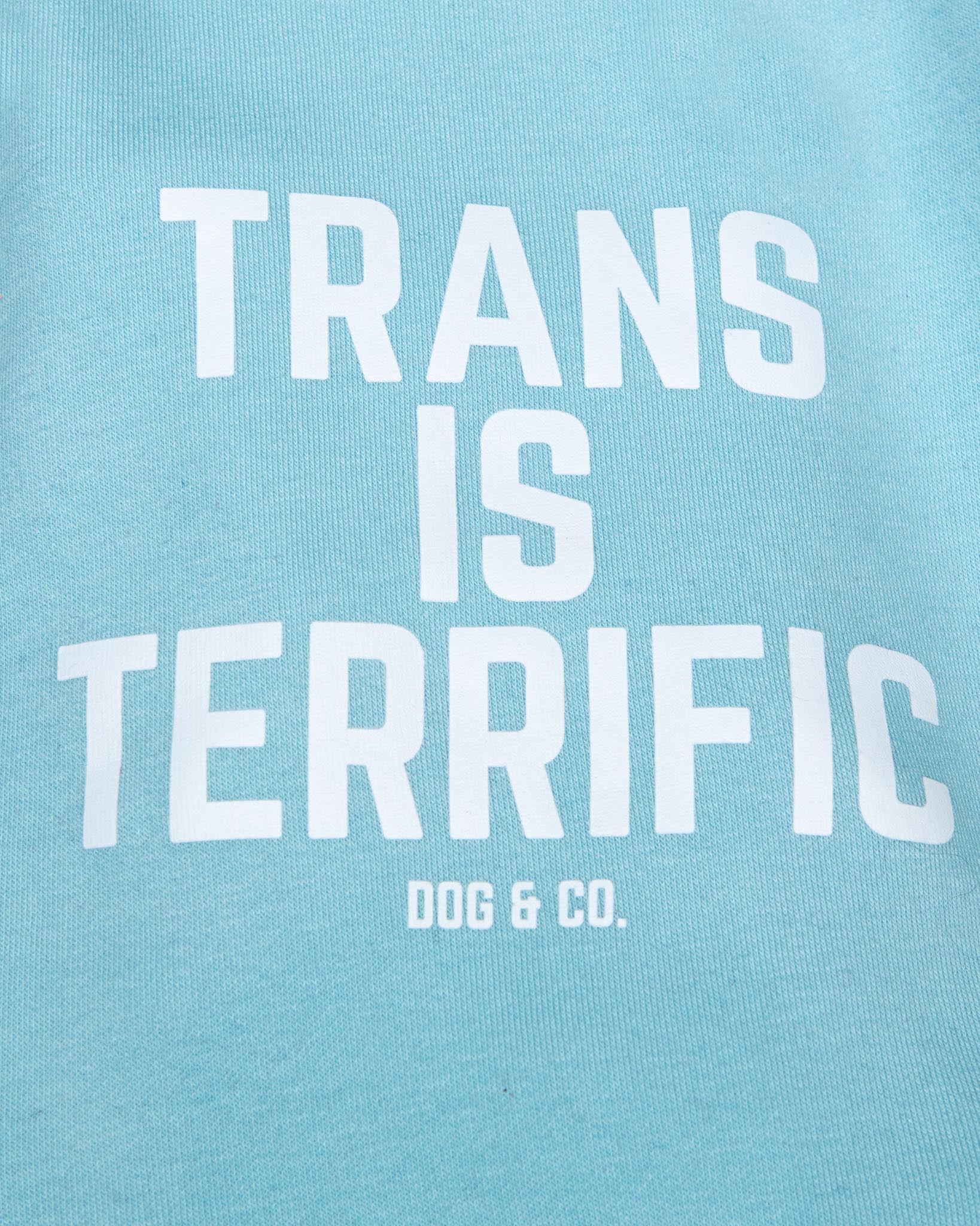 *Trans is Terrific* Graphic Dog Hoodie (Proceeds Benefit the ACLU) - Image 3