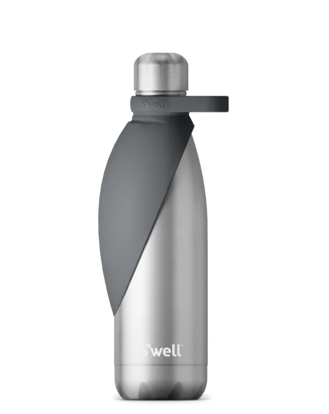 Travel Dog Bowl Bottle Attachment in Grey - Image 5