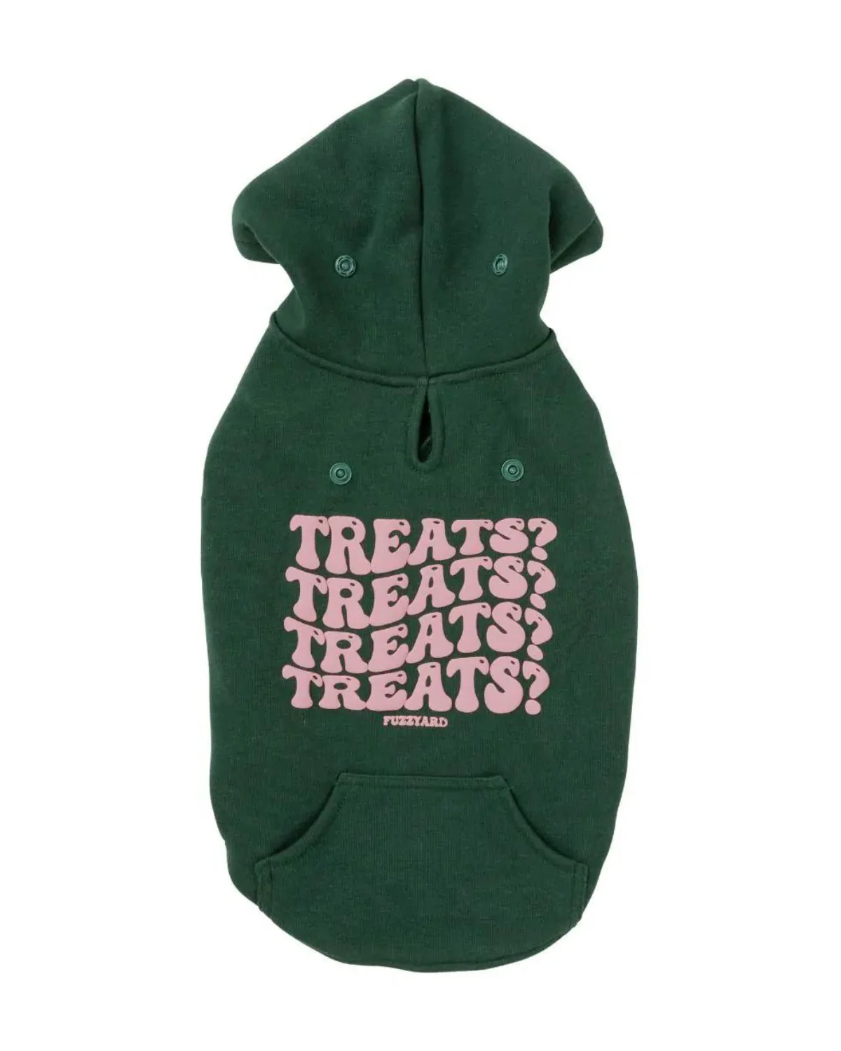 TREATS TREATS TREATS Dog Hoodie in Green (FINAL SALE) - Image 10