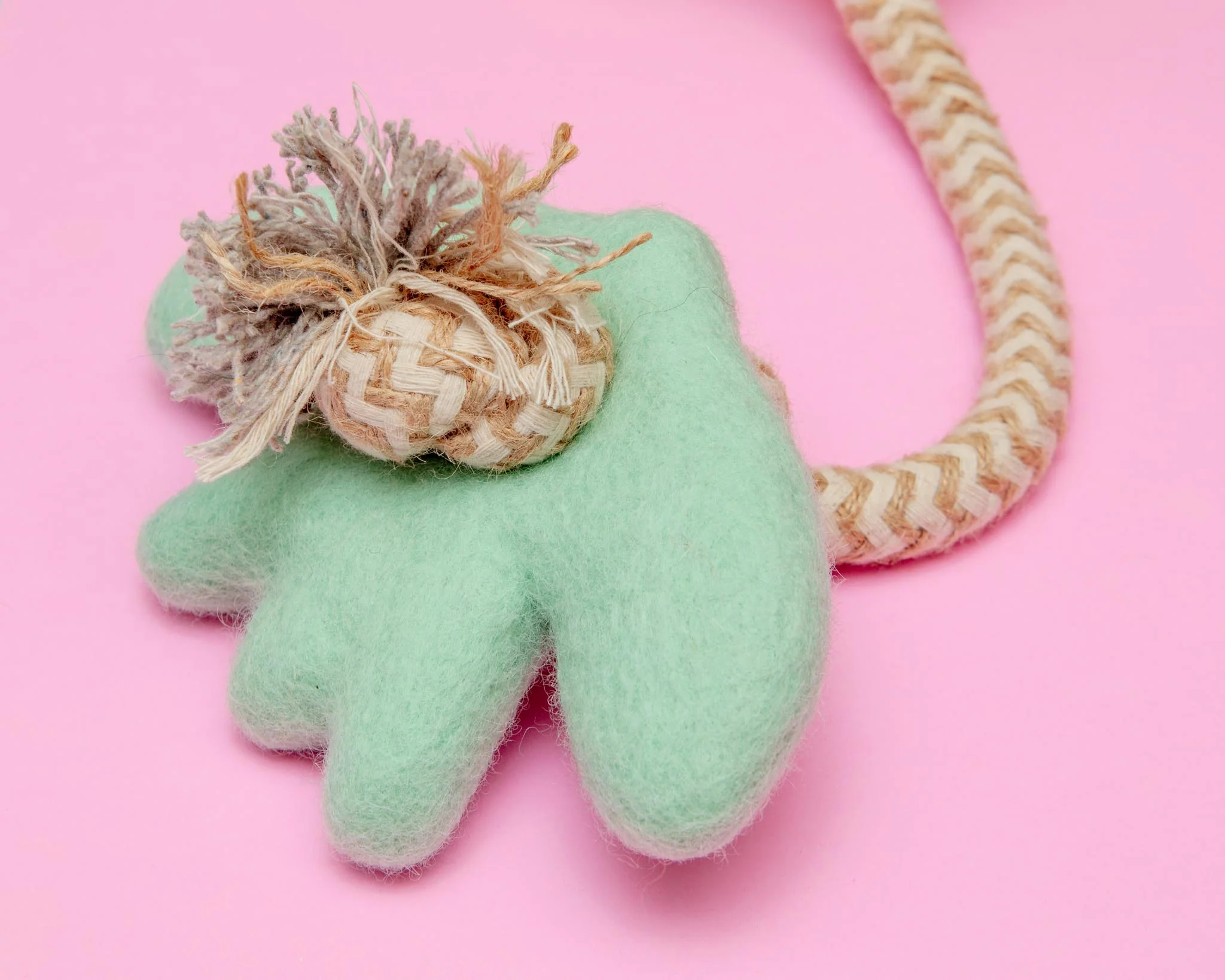Turtle Doves Felt & Rope Dog Tug Toy - Image 7