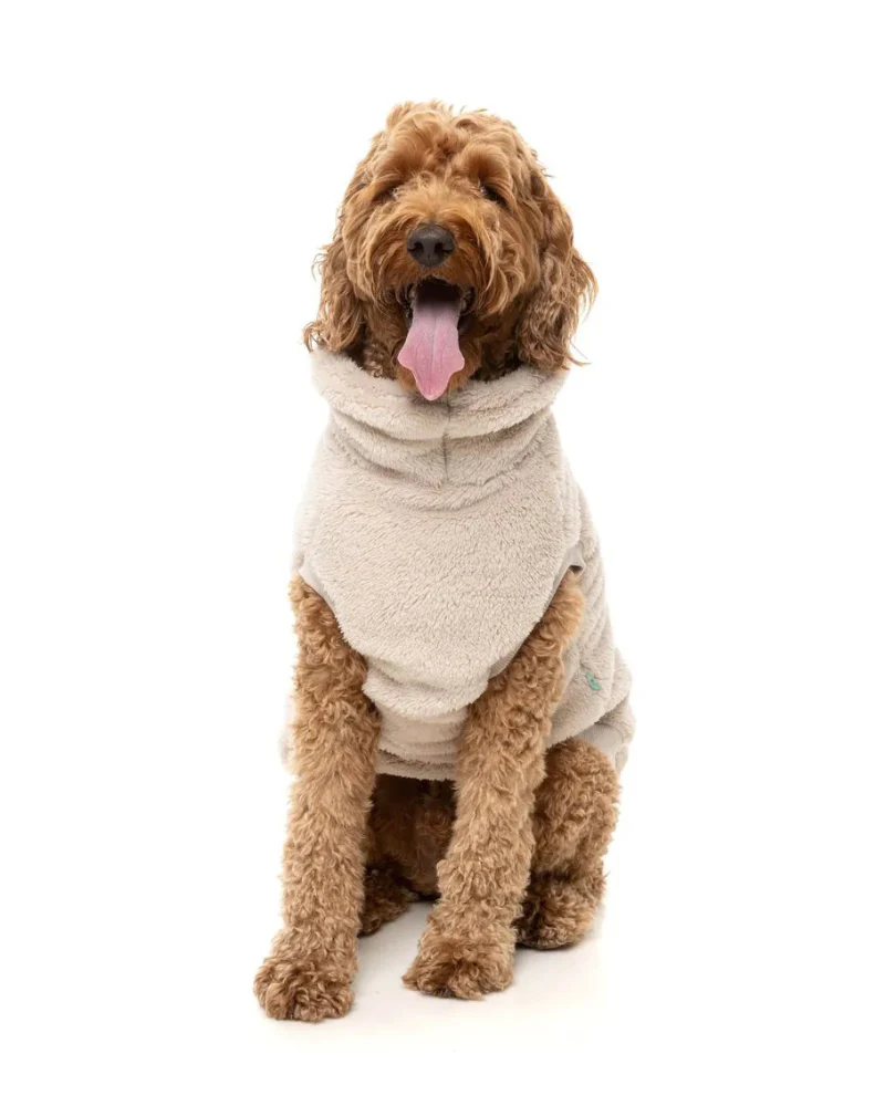 Turtle Teddy Dog Fleece in Beige - Image 5