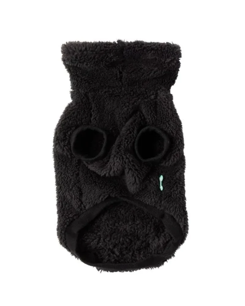 Turtle Teddy Dog Fleece in Carbon Black (FINAL SALE) - Image 3