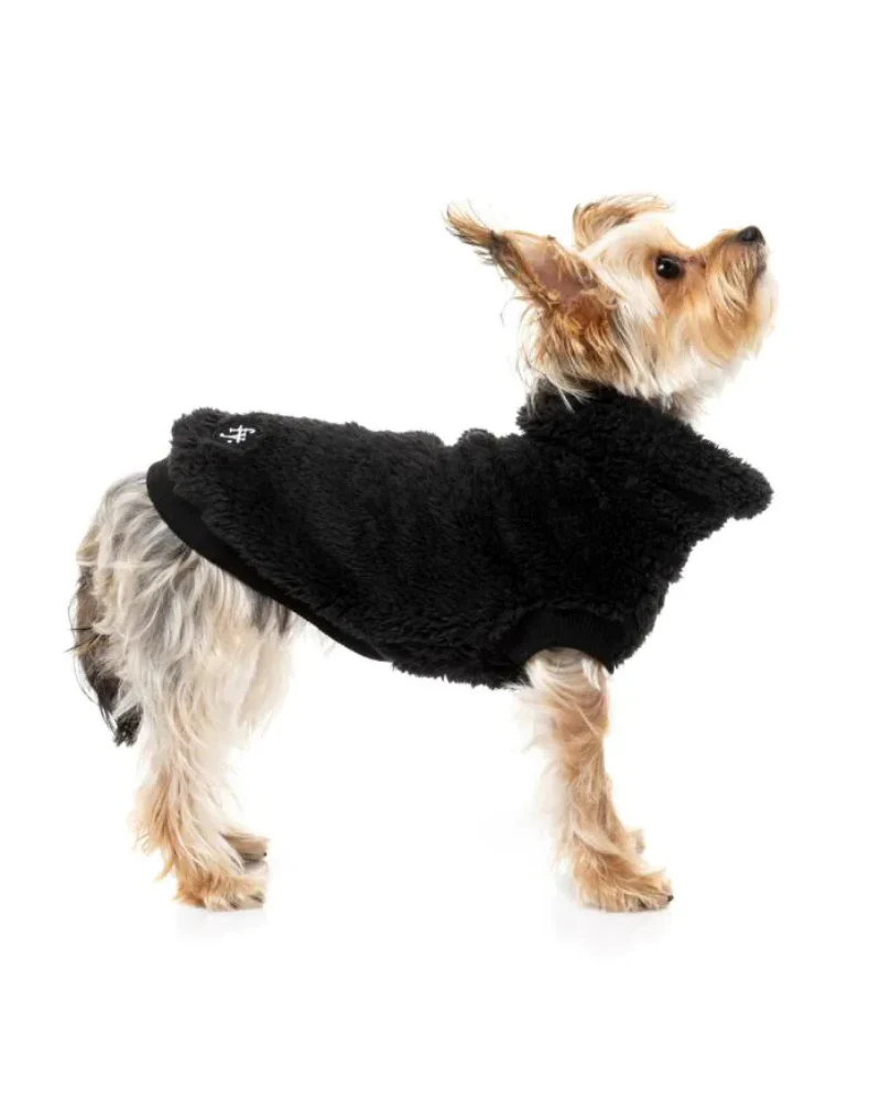 Turtle Teddy Dog Fleece in Carbon Black (FINAL SALE) - Image 4