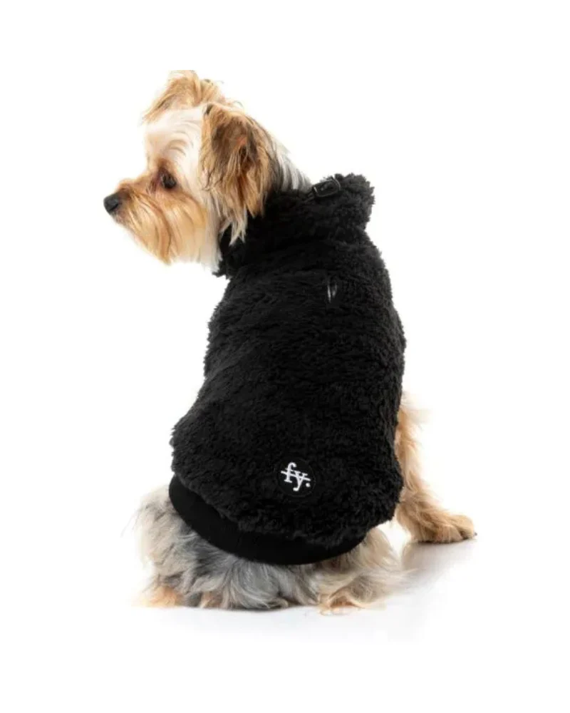 Turtle Teddy Dog Fleece in Carbon Black (FINAL SALE) - Image 6