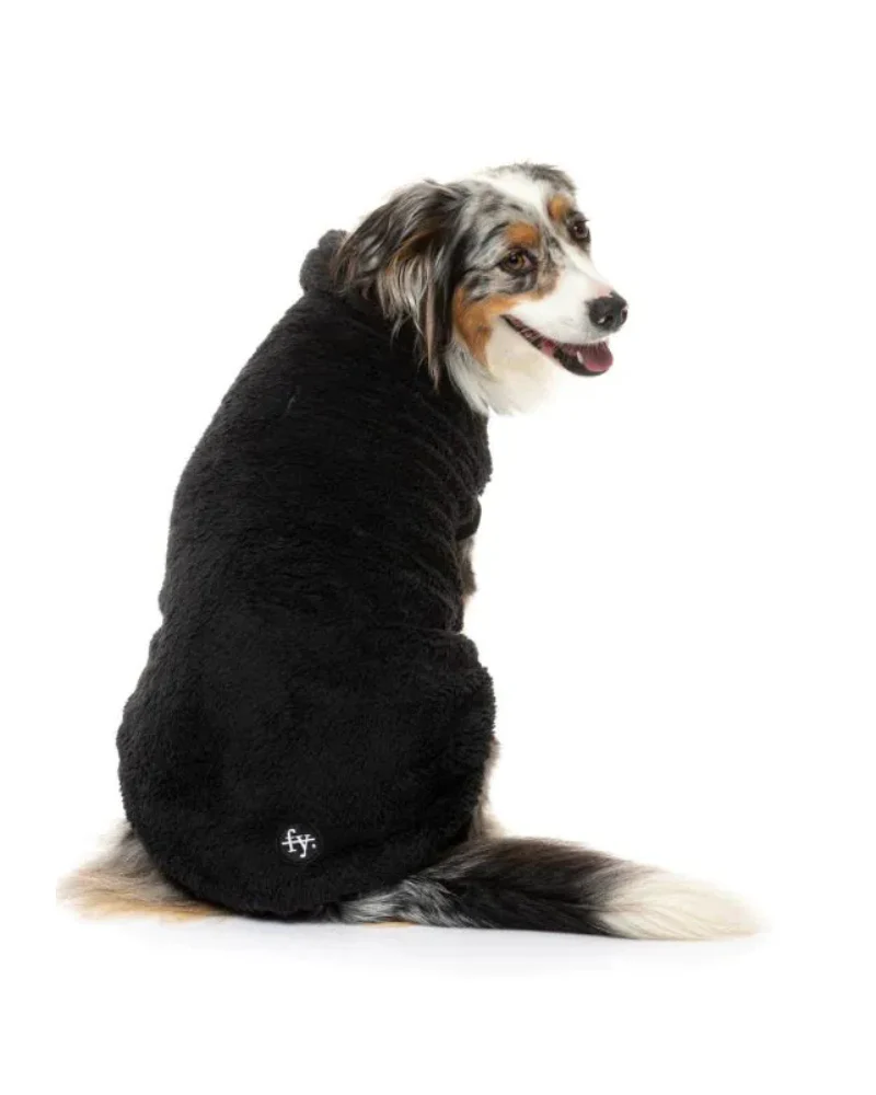 Turtle Teddy Dog Fleece in Carbon Black (FINAL SALE) - Image 7