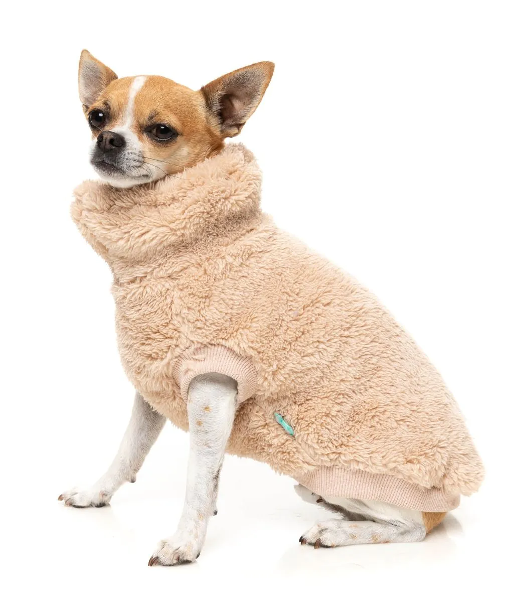 Turtle Teddy Dog Fleece in Desert Tan - Image 4