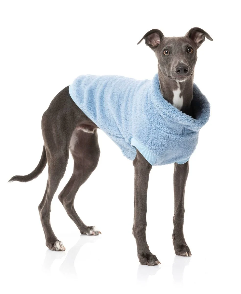 Turtle Teddy Dog Fleece in Washed Blue (FINAL SALE) - Image 3