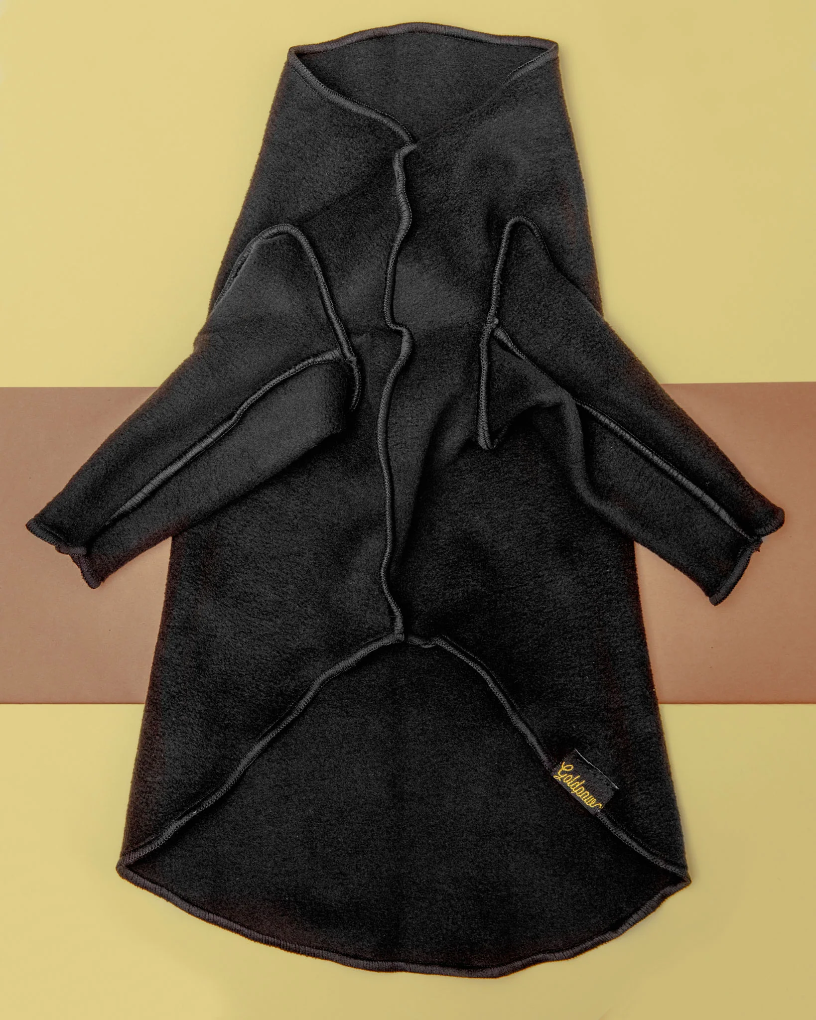 Long-Sleeve Pullover Stretch Dog Fleece in Black (Made in the USA, Dog & Co. Exclusive!) - Image 3