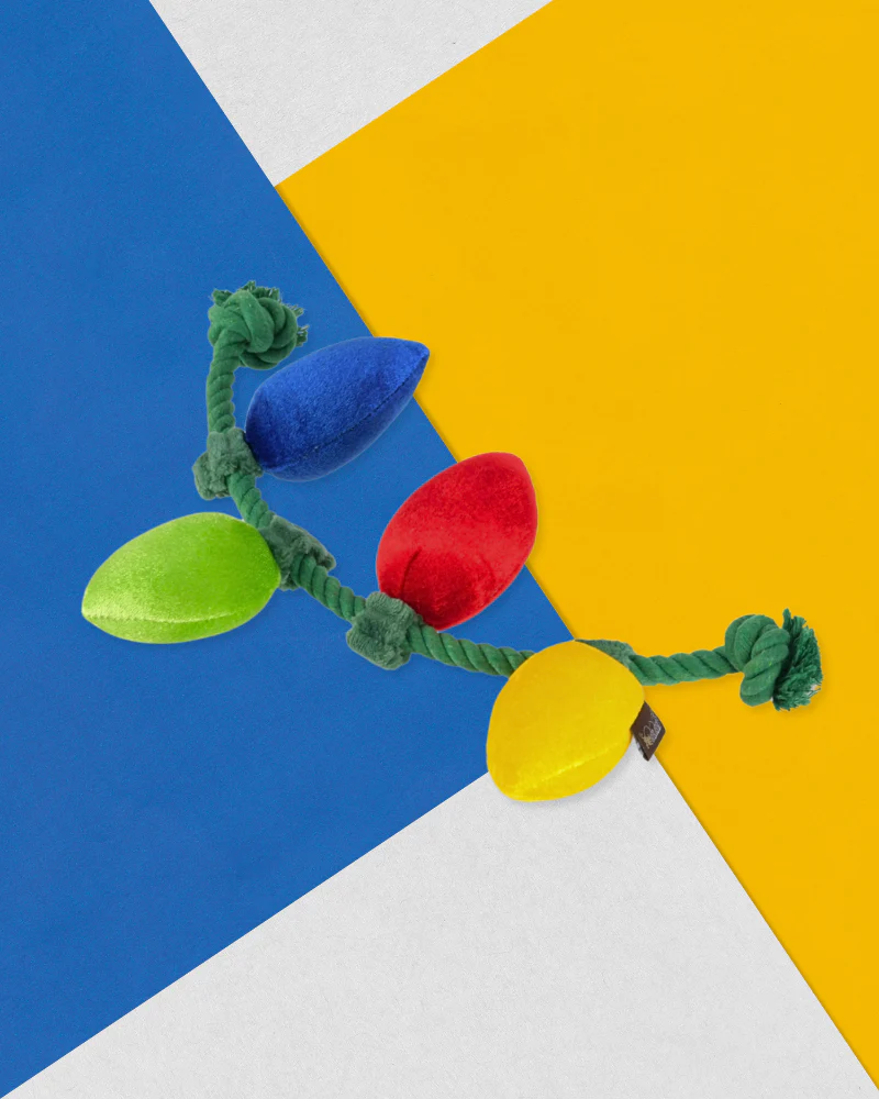 Twinkly Tugger Rope + Plush Squeaky Dog Toy - Image 2