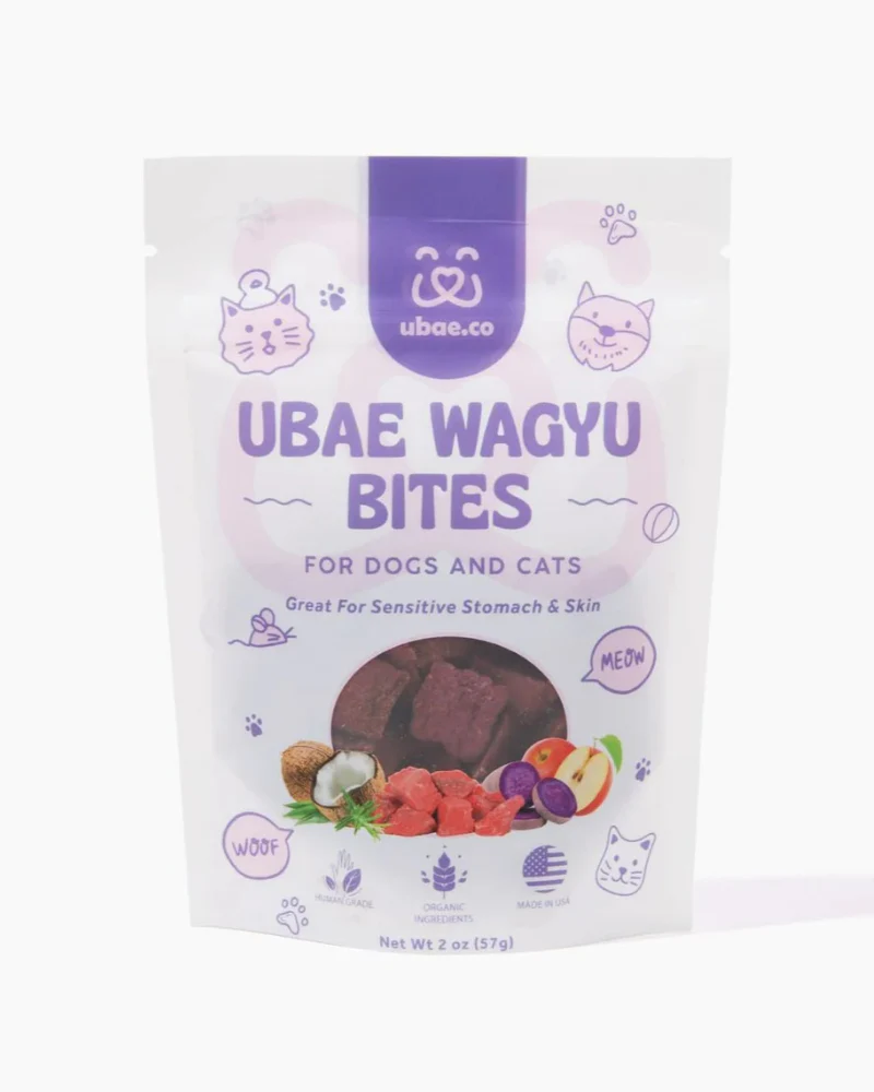 Ube Sweet Potato & Wagyu Beef Bites for Dogs & Cats (Made in the USA) - Image 2