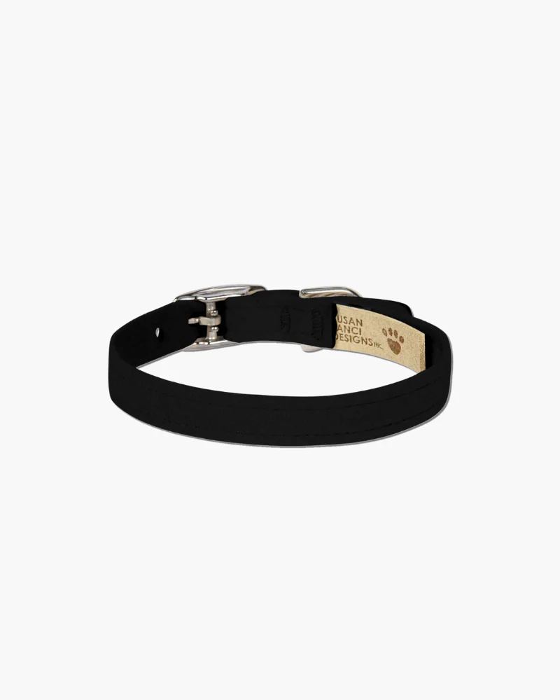 Ultrasuede Small Dog Collar in Black or Lavender (Made in the USA) (FINAL SALE) - Image 3