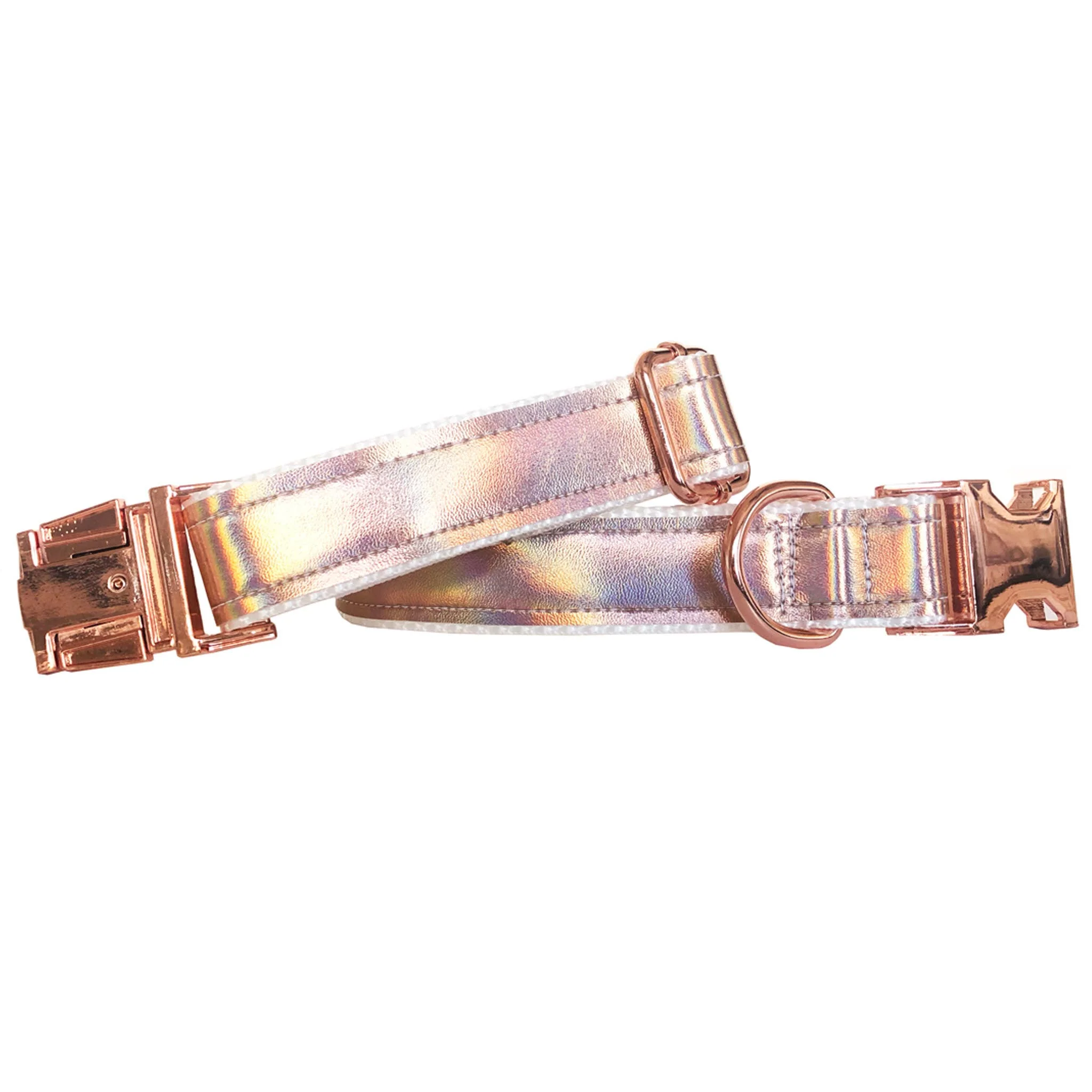 Unicorn Shimmer Vegan Leather Dog Collar (FINAL SALE) - Image 4