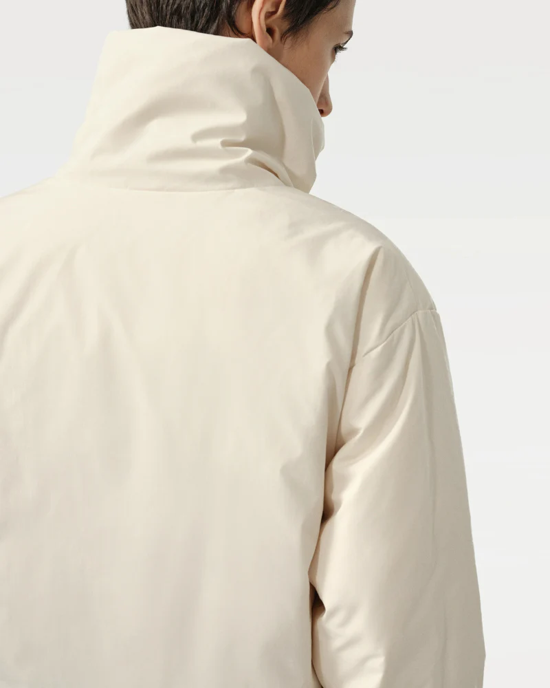 Unisex Asymmetric Puffer Jacket with Built-In Kangaroo Dog Pouch Carrier - Image 5
