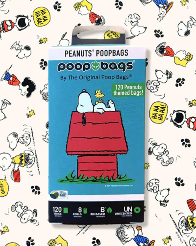 Peanuts! Poop Bags (Unscented, 8 Rolls) - Image 4