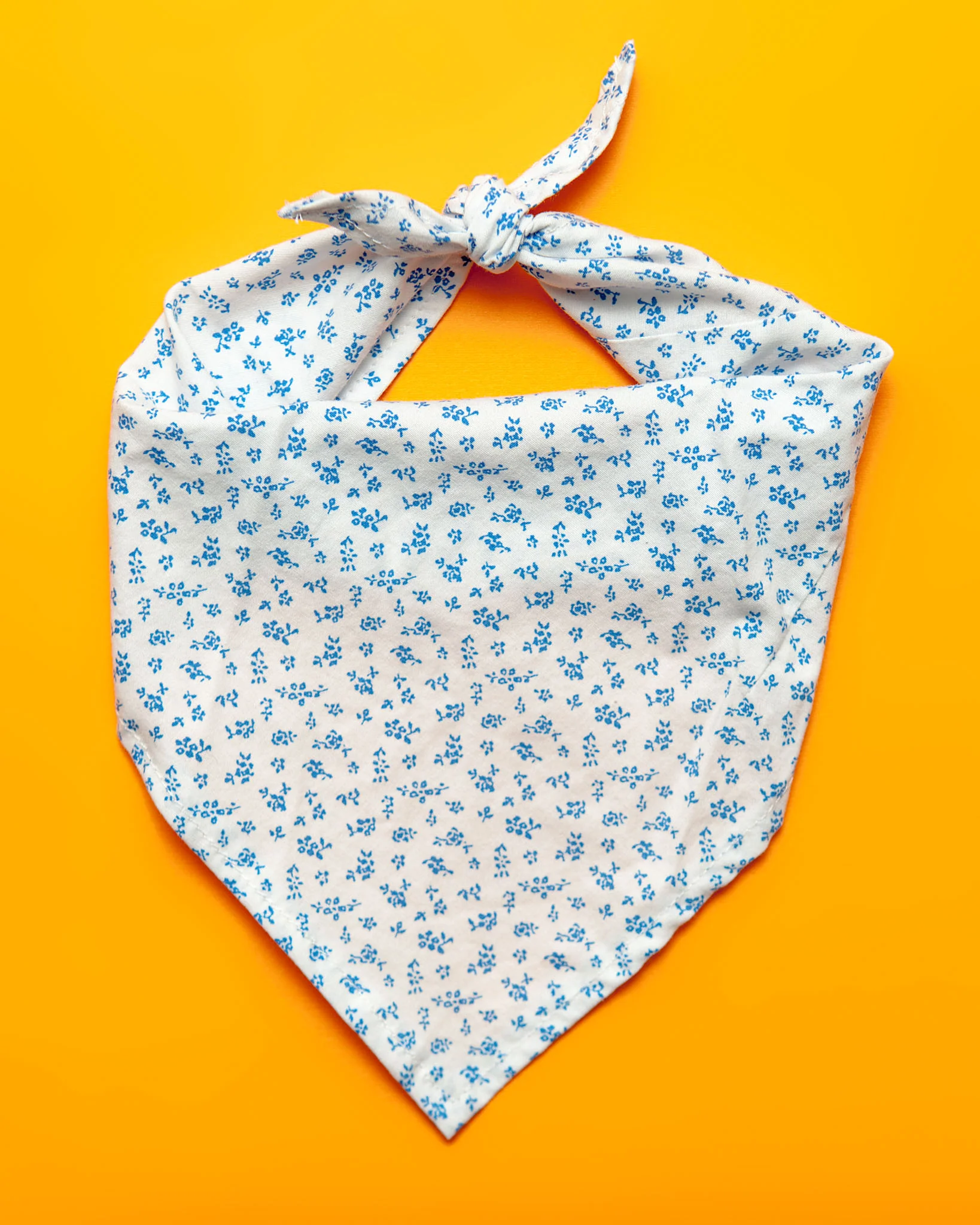 Upcycled Bandana in Nautical Stripe - Image 2