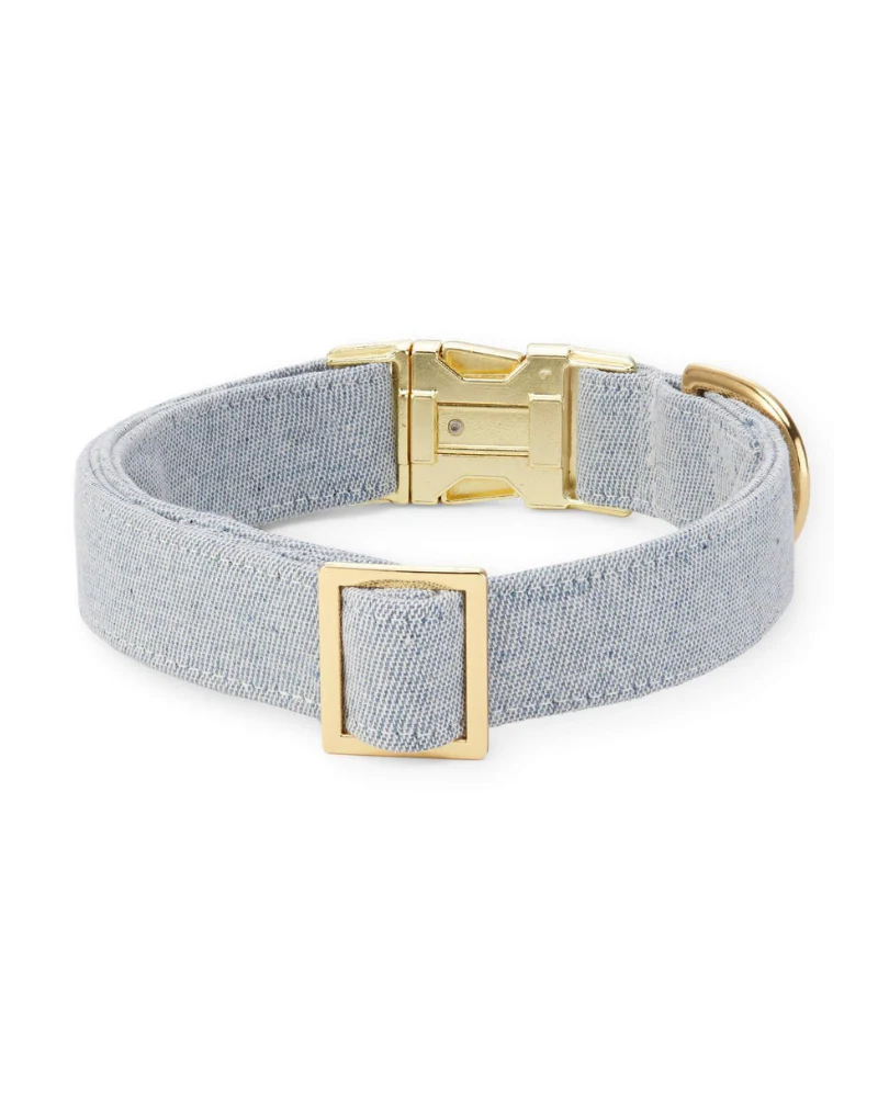 Upcycled Denim Dog Collar (Made in the USA) (FINAL SALE) - Image 3