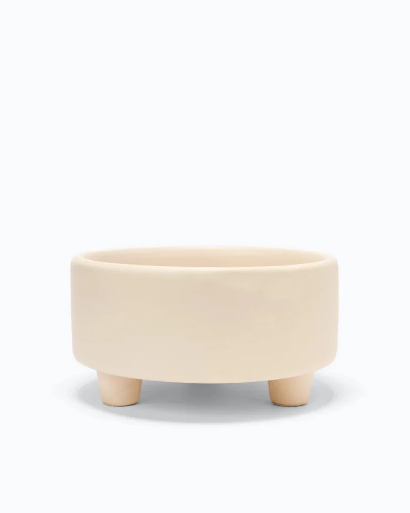 Uplift Ceramic Dog Bowl in Buttercream