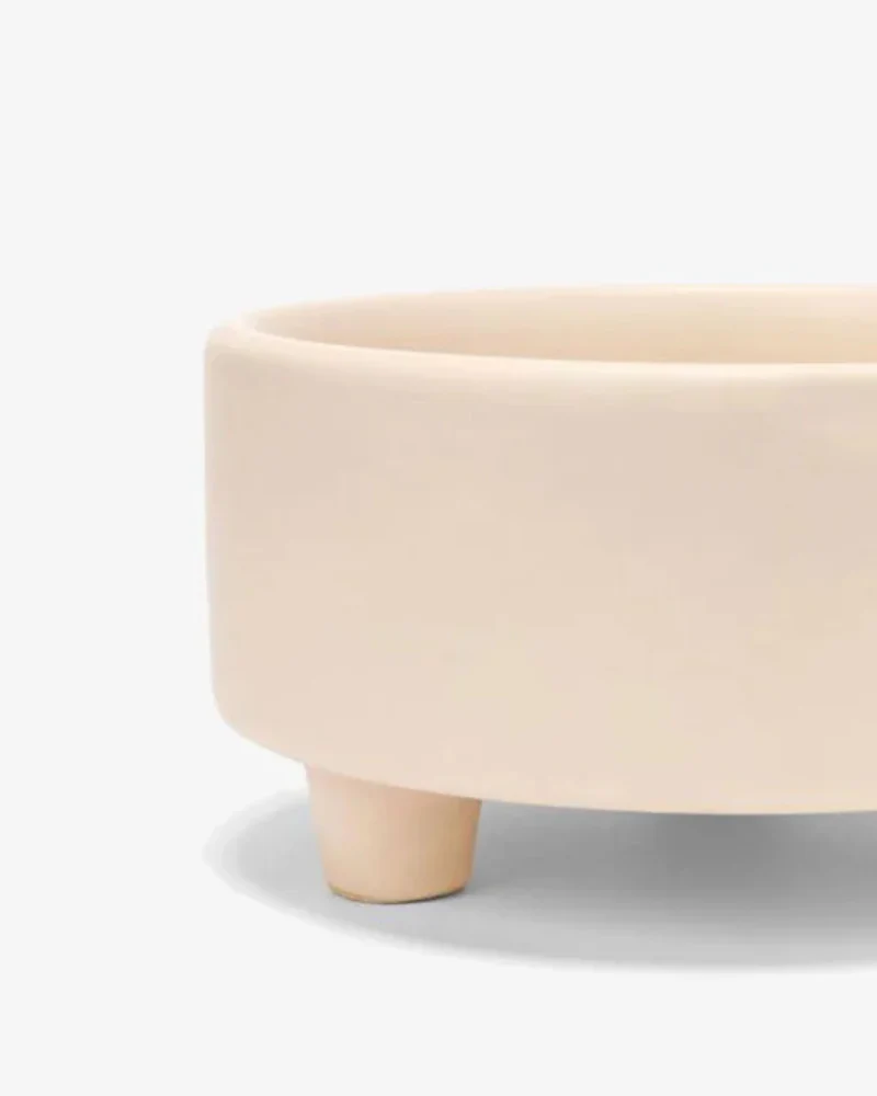 Uplift Ceramic Dog Bowl in Buttercream - Image 2