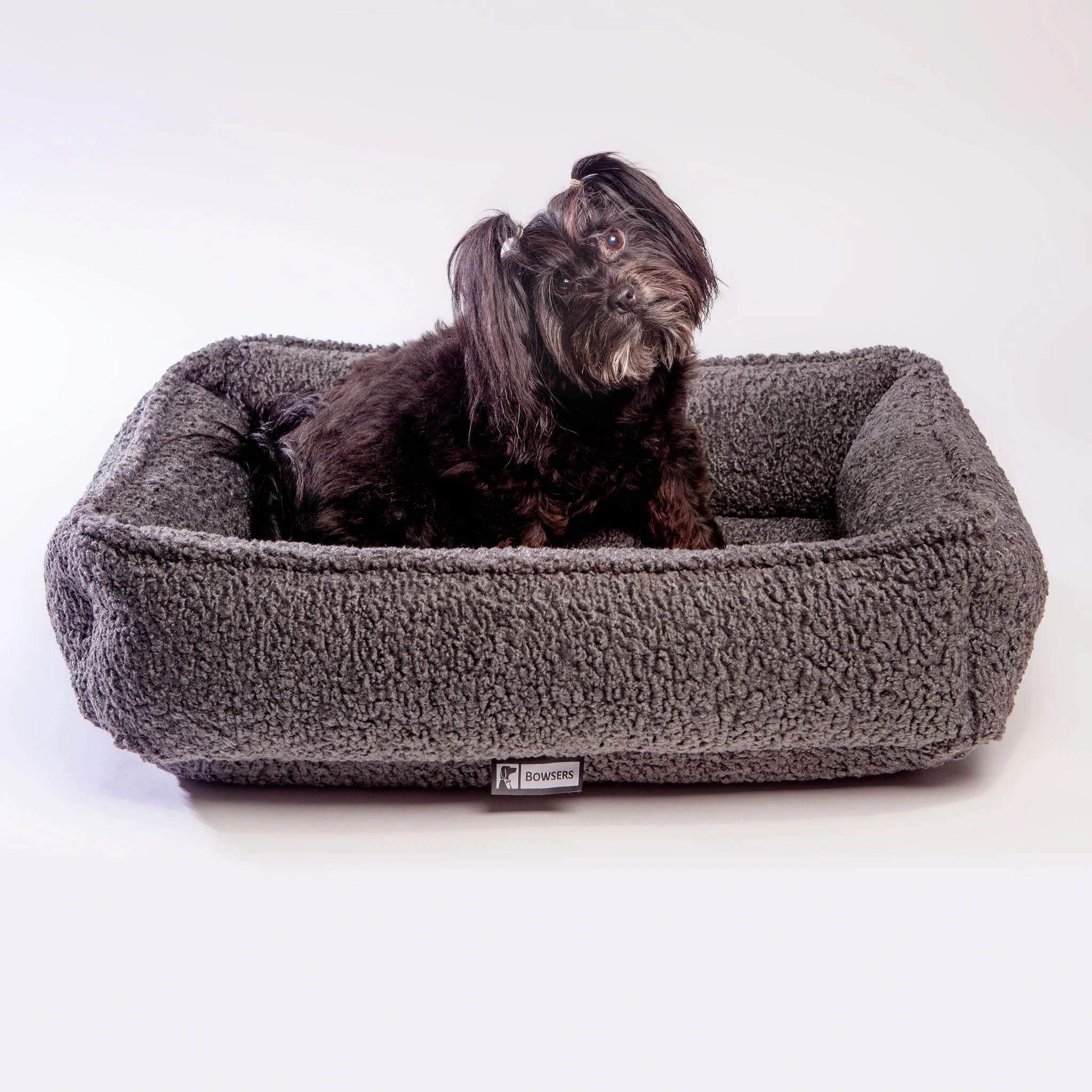 Urban Lounger Dog Bed in Grey Sheepskin (Direct Ship) - Image 2