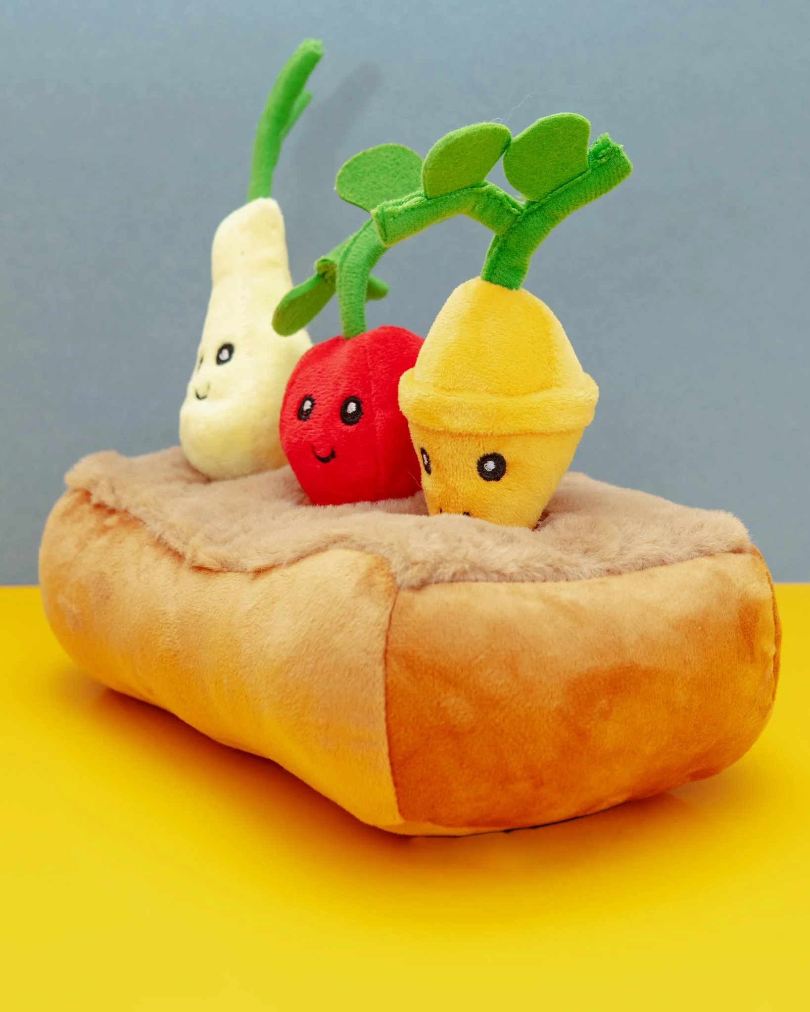 Vegetable Garden Interactive Plush Dog Toy - Image 2