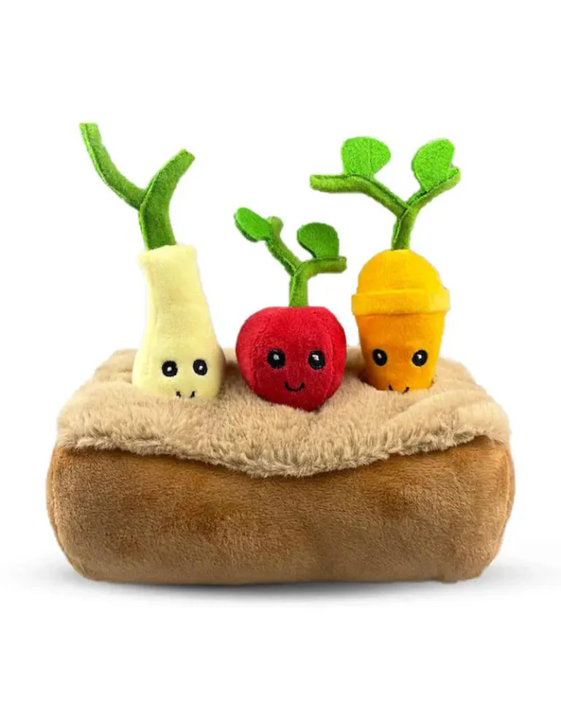 Vegetable Garden Interactive Plush Dog Toy - Image 4