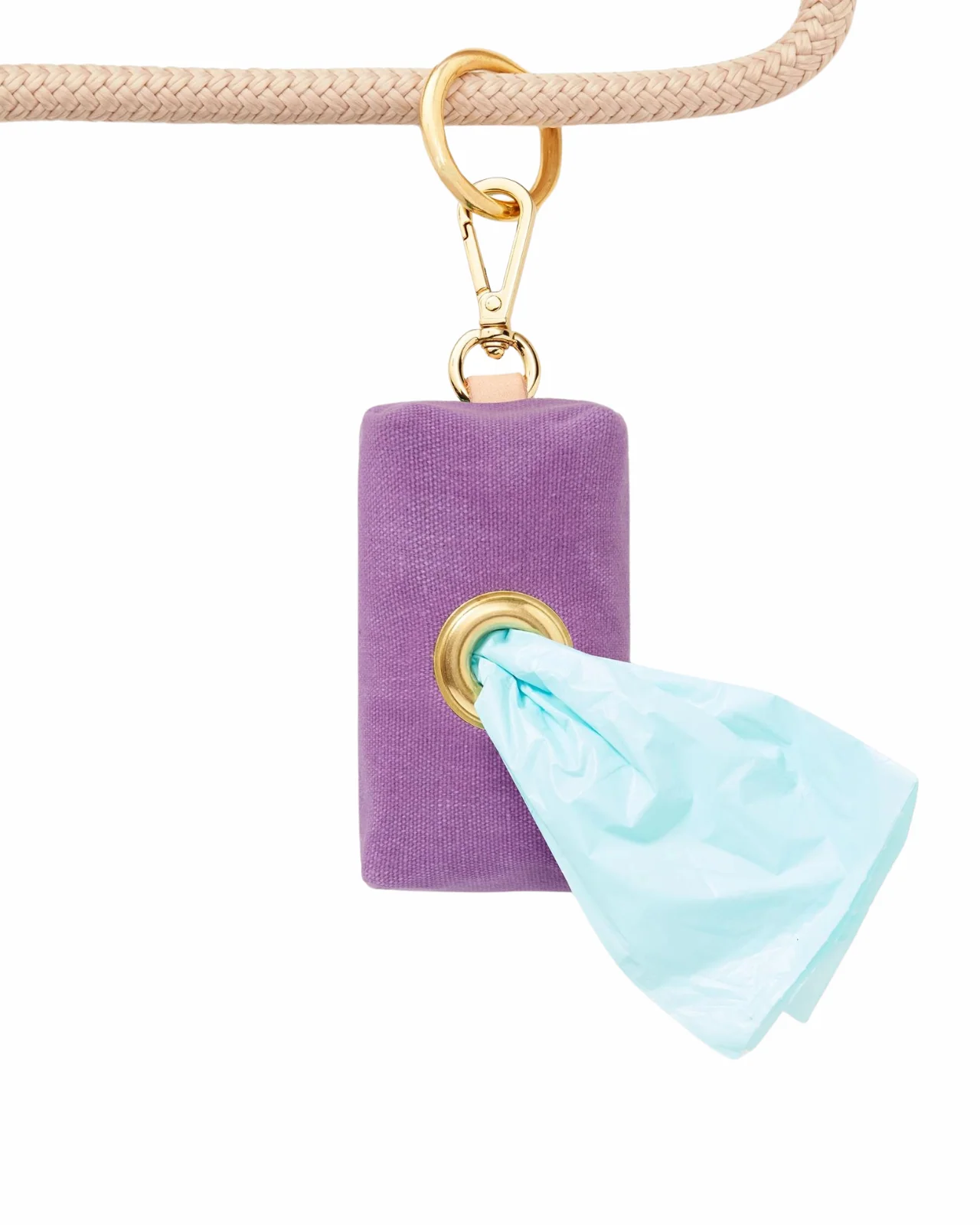 Violet Waxed Canvas Waste Bag Dispenser (Made in the USA) (FINAL SALE)
