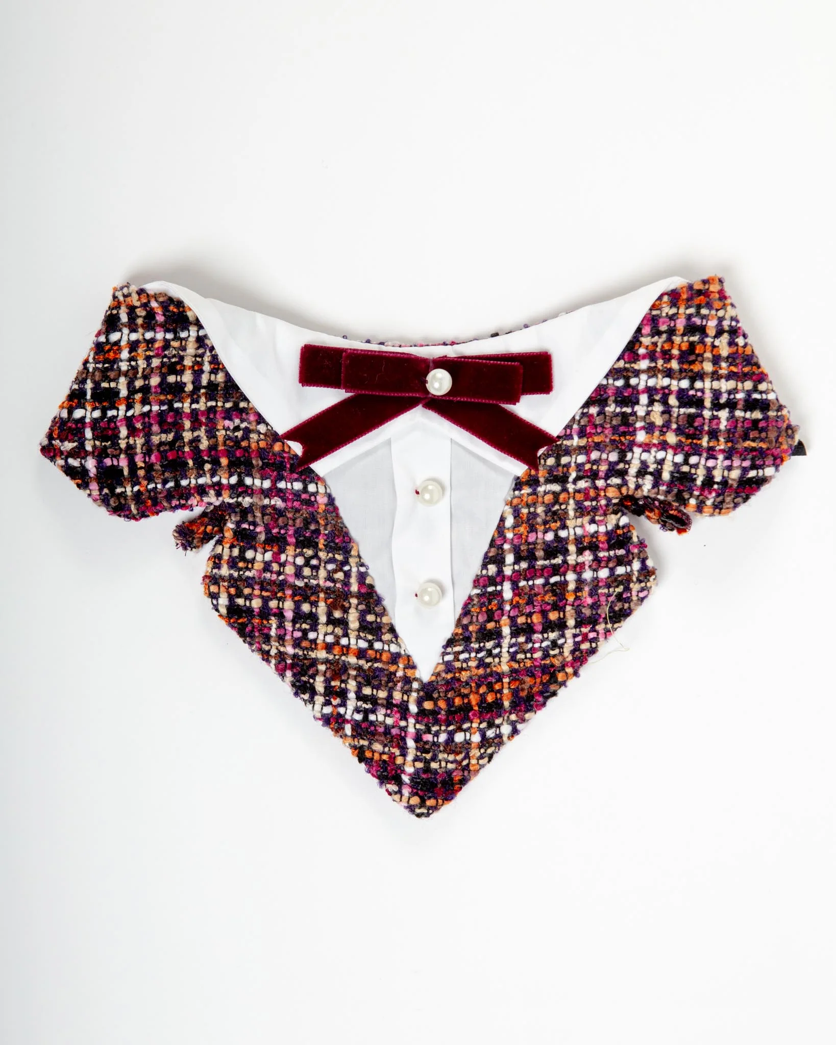 Vivian Formal Dog Bandana w/ Velvet Bow