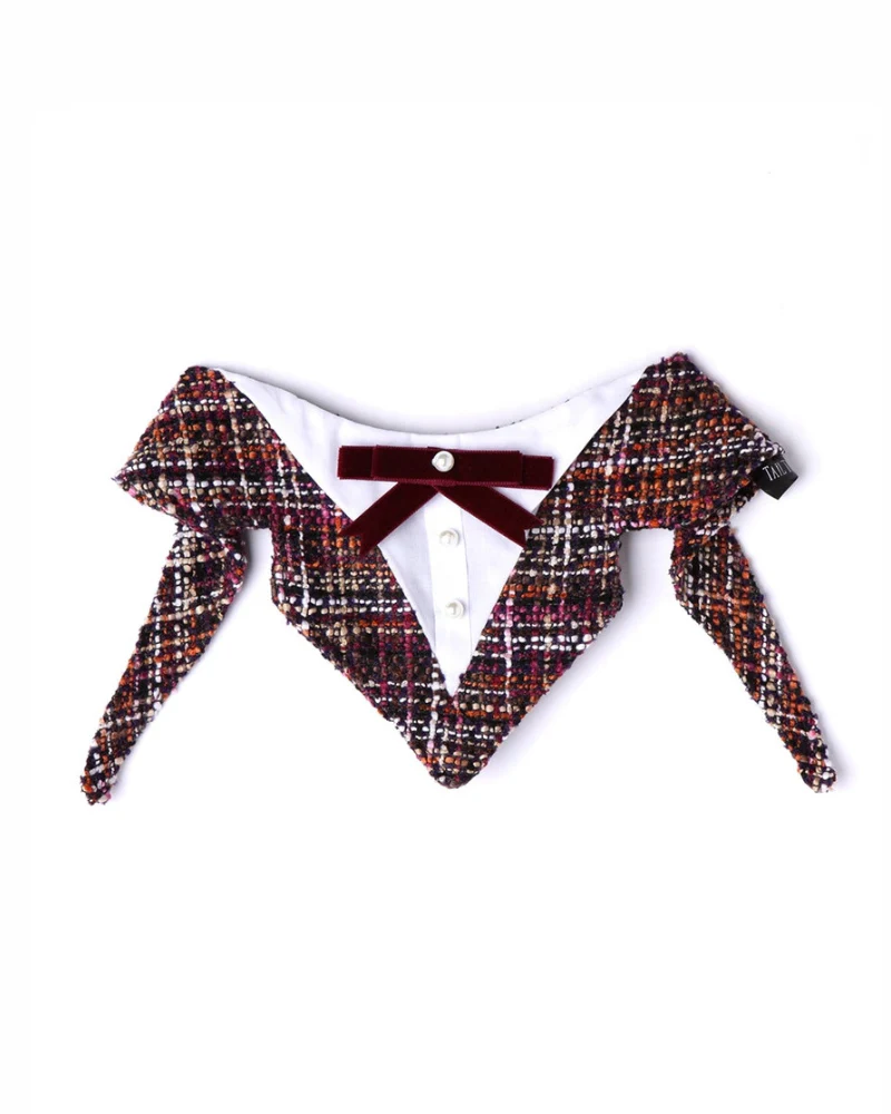 Vivian Formal Dog Bandana w/ Velvet Bow - Image 6