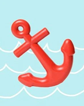 Floating Anchor Dog Toy in Cherry - Image 2