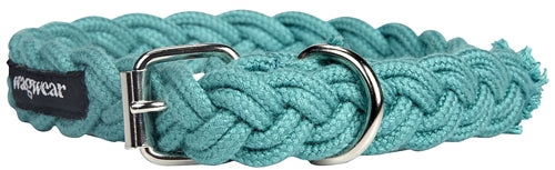 WAGWEAR | Braided Fisherman Collar in Aqua - Image 2