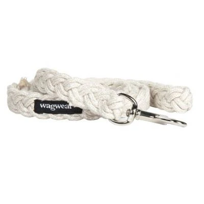 Braided Fisherman Dog Leash in Off-White (Made in the USA) - Image 5